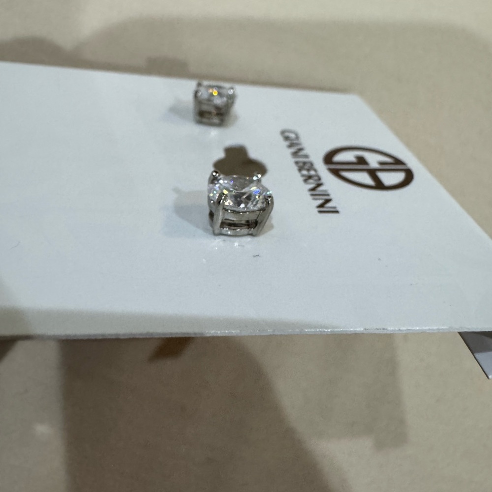 Giani Bernini Sterling Silver Cubic Zirconia Earrings NWT - Picture 5 of 5